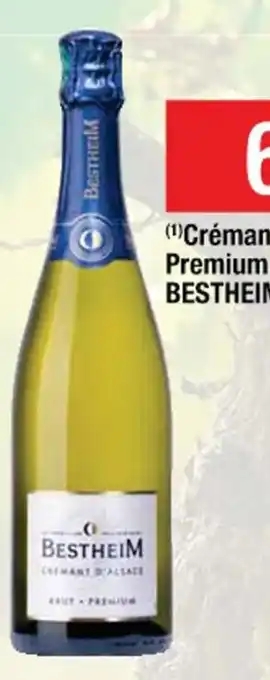 Cora x Carrefour (¹)Crémant Brut Premium BESTHEIM offre