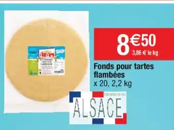 Cora x Carrefour Fonds pour tartes flambées x 20, 2,2 kg offre