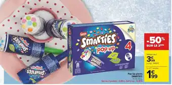 Carrefour Pop Up glacés SMARTIES offre