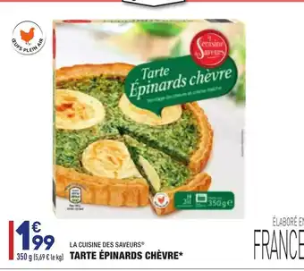 ALDI Tarte épinards chèvre offre