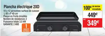 Cora x Carrefour Plancha électrique 2XD offre