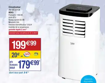 Cora x Carrefour Climatisateur Réf BS107CN BEKO offre