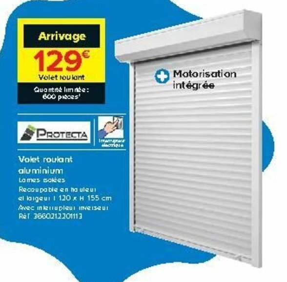 Promo Volet roulant aluminium chez Castorama