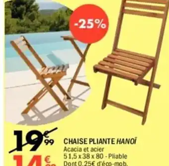 La Foir'Fouille CHAISE PLIANTE HANOI offre
