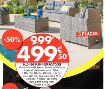 La Foir'Fouille SALON DE JARDIN TERRE D'OCRE offre