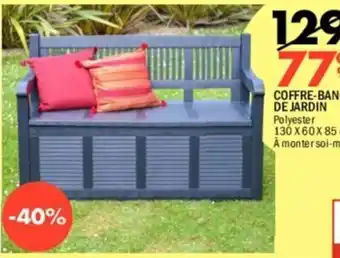 COFFRE-BANC DE JARDIN Polyester
