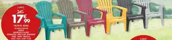 La Foir'Fouille FAUTEUIL ADIKO RESINE DIFFÉRENTS COLORIS offre