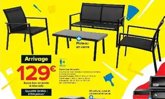 Castorama Salon bas de jardin offre