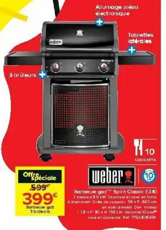 Castorama Barbecue gaz offre
