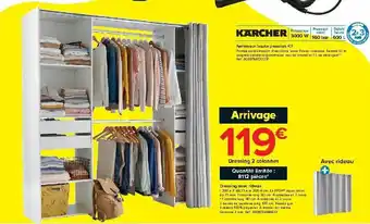 Castorama Dressing avec rideau offre