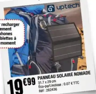 La Foir'Fouille PANNEAU SOLAIRE NOMADE 31.7 x 29 cm Éco-part.incluse: 0.07 € TTC Réf: 262436 offre