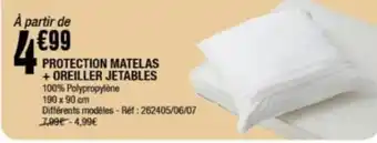 PROTECTION MATELAS + OREILLER JETABLES