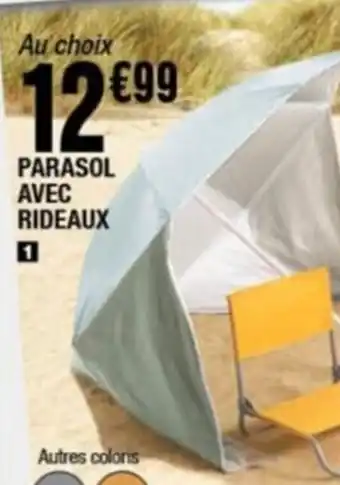 La Foir'Fouille PARASOL AVEC RIDEAUX offre