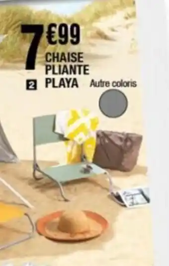 La Foir'Fouille CHAISE PLIANTE PLAYA Autre coloris offre