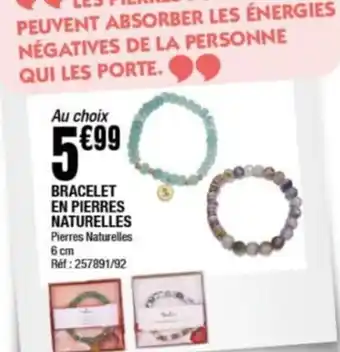 BRACELET EN PIERRES NATURELLES Pierres Naturelles 6 cm Réf : 257891/92