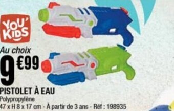 La Foir'Fouille PISTOLET À EAU Polypropylène offre