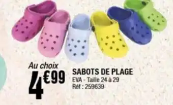 La Foir'Fouille SABOTS DE PLAGE offre