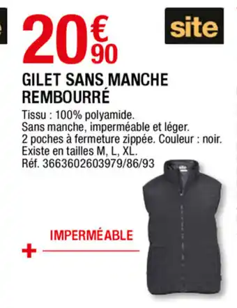 Brico Dépôt Gilet sans manche rembourré offre