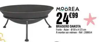BRASERO DAKOTA Fonte - Acier - Ø50 x H 23 cm