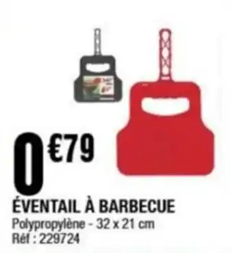 ĂVENTAIL Ă BARBECUE PolypropylĂšne-32 x 21 cm Ref: 229724