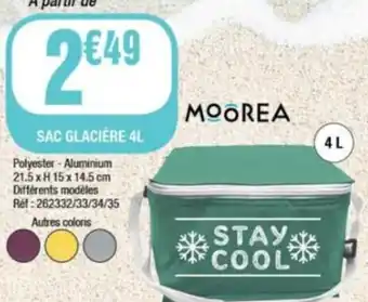 La Foir'Fouille SAC GLACIÈRE 4L offre