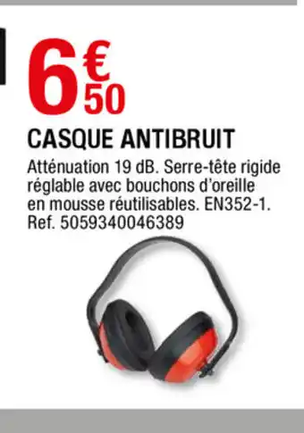 Brico Dépôt Casque antibruit offre