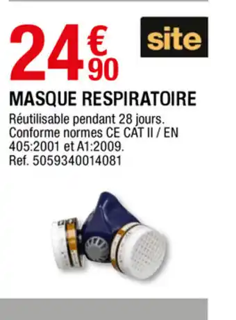 Brico Dépôt Masque respiratoire offre