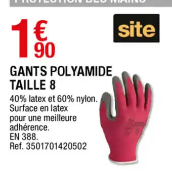 Brico Dépôt Gants polyamide taille 8 offre