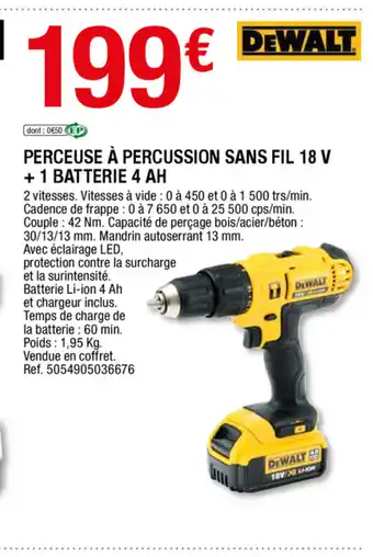 Brico Dépôt Percuse à percussion sans fil offre