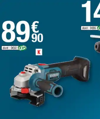 Brico Dépôt Meuleuse d'angle brushless sans fil 155 mm 18 v offre