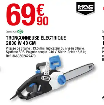 Brico Dépôt Tronçonneuse électrique 2000 W 40 CM offre