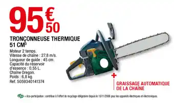Brico Dépôt Tronçonneuse thermique 51 CM offre
