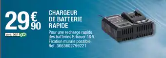 Brico Dépôt Chargeur de batterie rapide offre