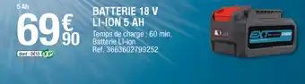Brico Dépôt Batterie 18 v li-ion 5 ah offre