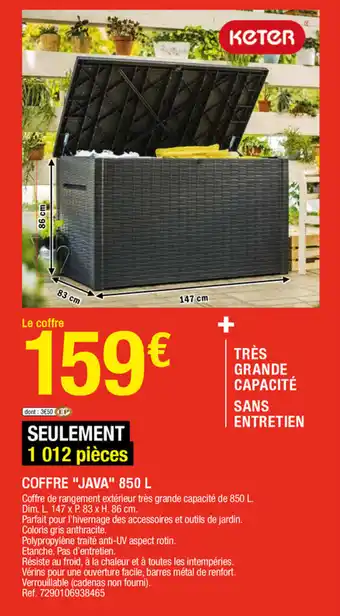 Brico Dépôt Coffre "java" offre