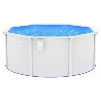 Bricomarché Vidaxl piscine avec parois en acier 300x120 cm blanc offre