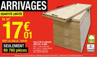 Brico Dépôt Dalle de plancher offre