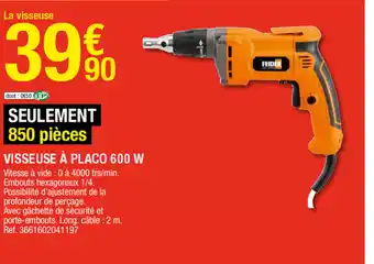 Brico Dépôt Visseuse à placo 600 W offre