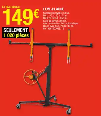 Brico Dépôt Lève-plaque offre