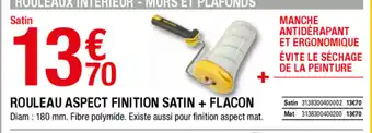 Brico Dépôt Rouleau aspect finition satin + flacon offre