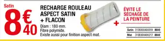 Brico Dépôt Recharge rouleau aspect satin + flacon offre