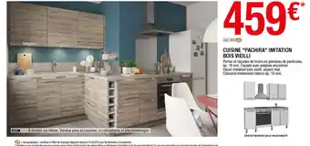 Brico Dépôt Cuisine "pachira" imitation bois vieilli offre