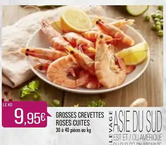 Grosses Crevettes Roses Cuites