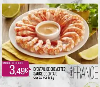 Match Eventail de Crevettes Sauce Cocktail offre