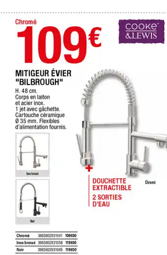 Brico Dépôt Mitigeur évier "bilbrough" offre