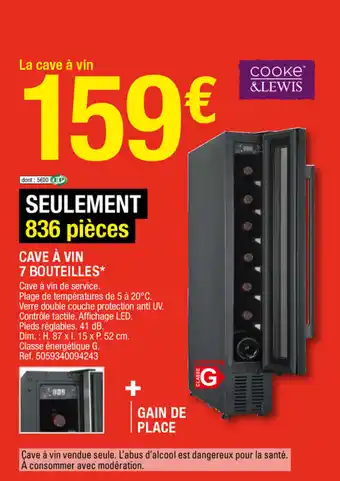 Cave à vin 7 bouteilles