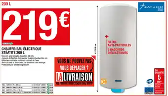 Brico Dépôt Chauffe-eau électrique stéatite 200 L offre