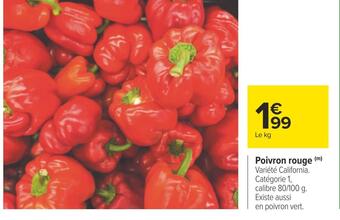 Carrefour Poivron rouge offre