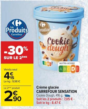 Carrefour Carrefour sensation crème glacée offre
