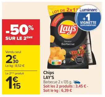 Carrefour Lay's chips offre